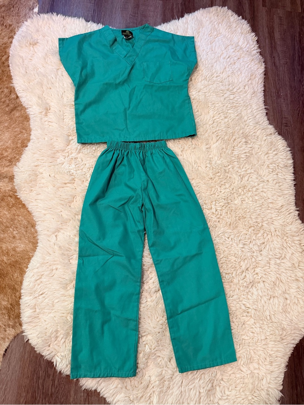 Teal Medical Scrub Top and Pants Set